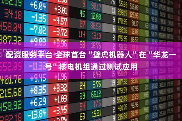 配资服务平台 全球首台“壁虎机器人”在“华龙一号”核电机组通过测试应用