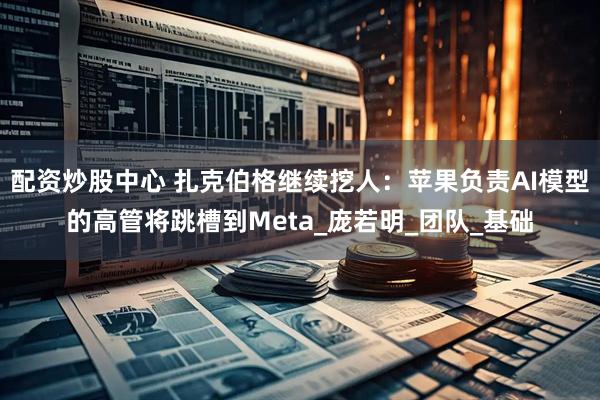 配资炒股中心 扎克伯格继续挖人：苹果负责AI模型的高管将跳槽到Meta_庞若明_团队_基础